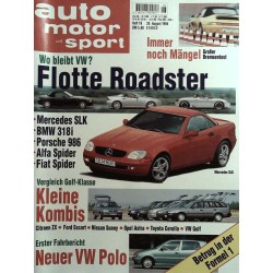 auto motor & sport Heft 18 / 26 August 1994 - Flotte Roadster
