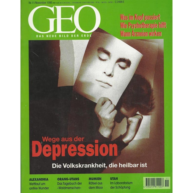 Geo Nr. 11 / November 1998 - Wege aus der Depression