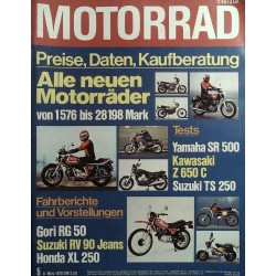 Das Motorrad Nr.5 / 8 März 1978 - Alle neuen Motorräder