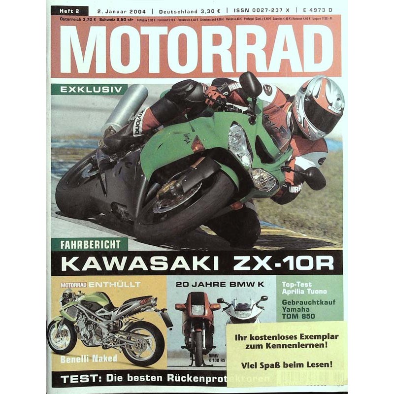 Das Motorrad Nr.2 / 2 Januar 2004 - Kawasaki ZX-10R