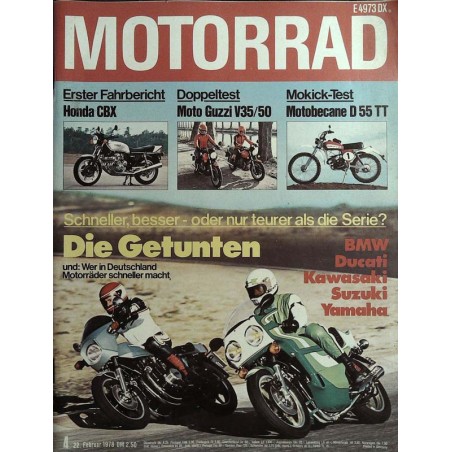 Das Motorrad Nr.4 / 22 Februar 1978 - Die Getunten