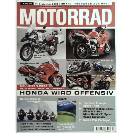 Das Motorrad Nr.20 / 14 September 2001 - Honda wird Offensiv
