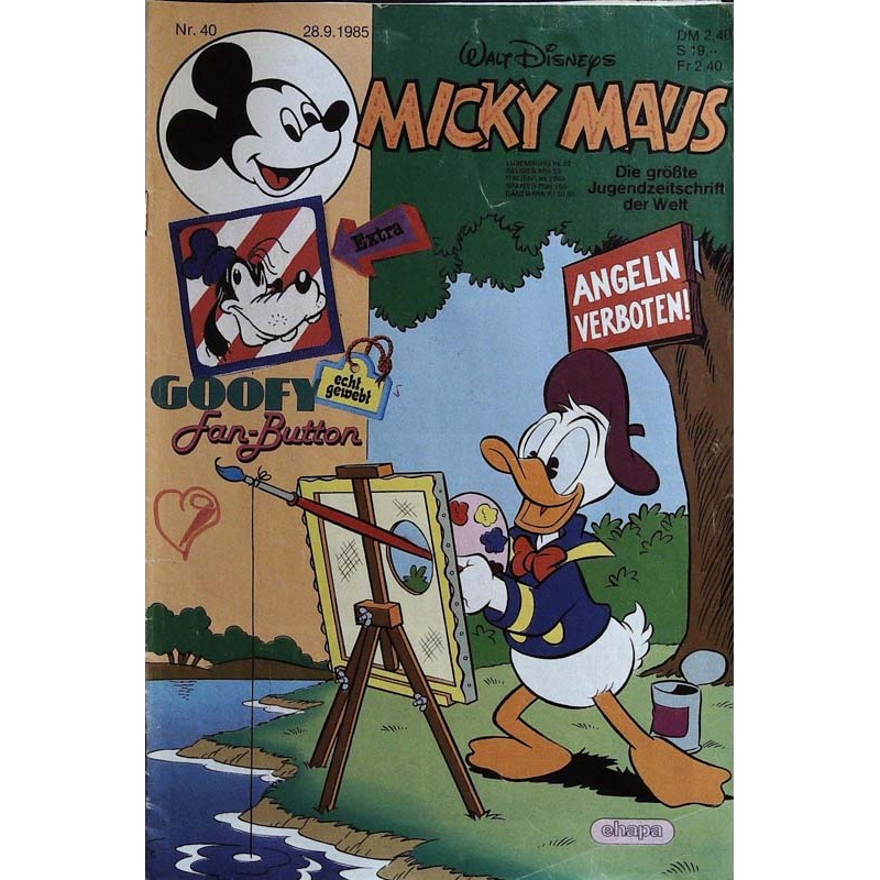 Micky Maus Nr. 40 / 28 September 1985 - Angeln verboten