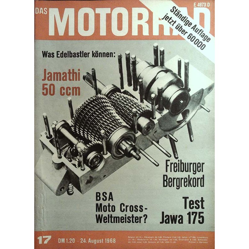 Das Motorrad Nr.17 / 24 August 1968 - Jamathi 50 ccm