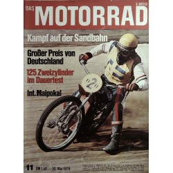 Das Motorrad Nr.11 / 30 Mai 1970 - Kampf auf der Sandbahn