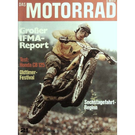 Das Motorrad Nr.21 / 17 Oktober 1970 - Belgier Geboers