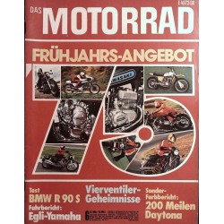 Das Motorrad Nr.6 / 22 März 1975 - Frühjahrsangebot