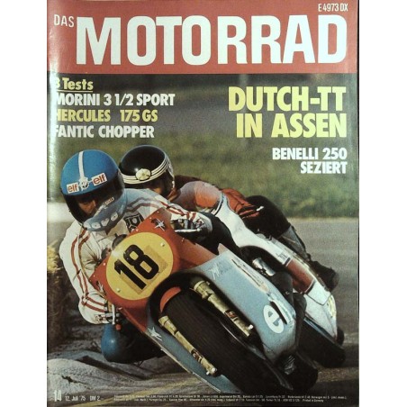 Das Motorrad Nr.14 / 12 Juli 1975 - Toracca & Kanaya