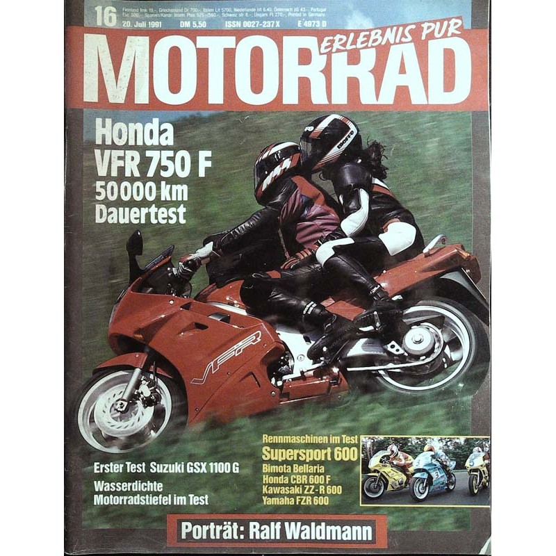 Das Motorrad Nr.16 / 20 Juli 1991 - Honda VFR 750 F