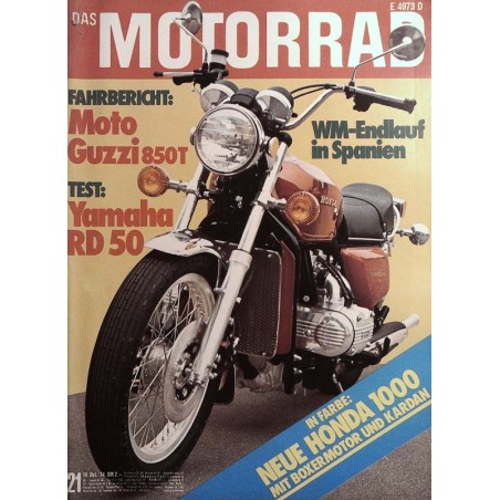 Das Motorrad Nr.21 / 19 Oktober 1974 - Honda 1000