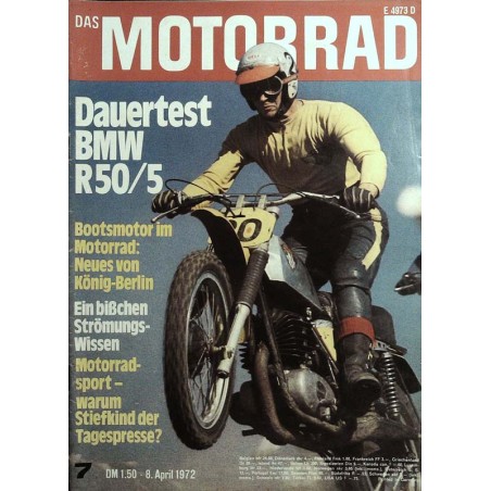 Das Motorrad Nr.7 / 8 April 1972 - Fahrer Adolf Weil