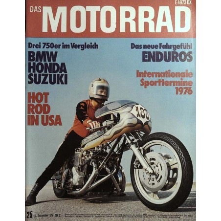 Das Motorrad Nr.25 / 13 Dezember 1975 - Kawa-Vierzylinder Das Motorrad Nr.25 / 13 Dezember 1975 - Kawa-Vierzylinder