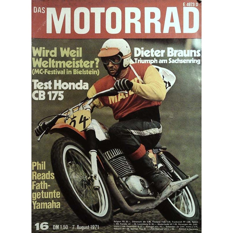 Das Motorrad Nr.16 / 7 August 1971 - Adolf Weil