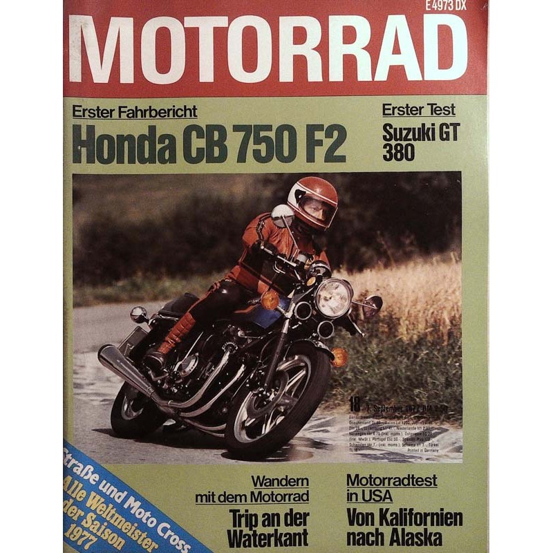 Das Motorrad Nr.18 / 7 September 1977 - Honda CB 750 F2