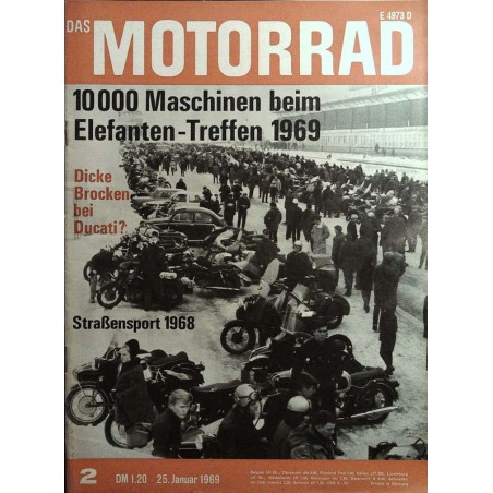 Das Motorrad Nr.2 / 25 Januar 1969 - Elefanten Treffen