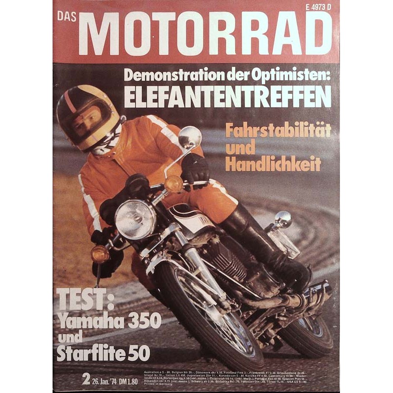 Das Motorrad Nr.2  / 26 Januar 1974 - Kurvenspaß