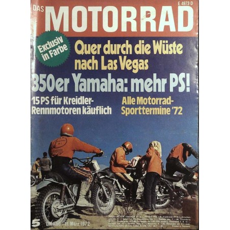 Das Motorrad Nr.5 / 11 März 1972 - Sport mit Spaß