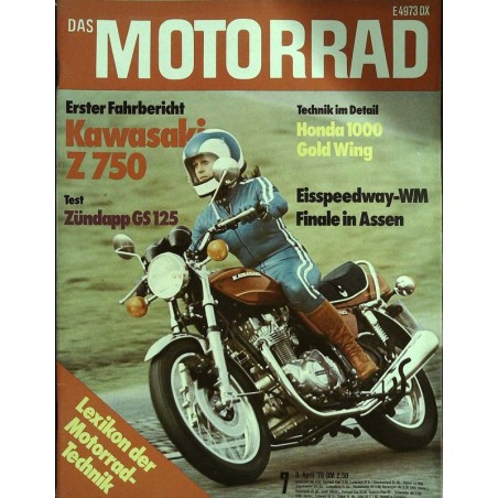 Das Motorrad Nr.7 / 3 April 1976 - Kawasaki Z 750