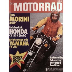 Das Motorrad Nr.5 / 8 März 1975 - Morini 350V