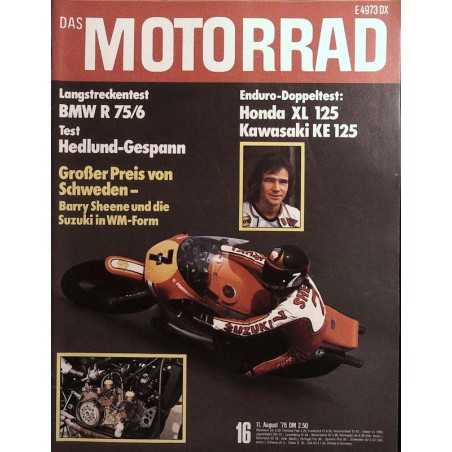 Das Motorrad Nr.16 / 11 August 1976 - Barry Sheene