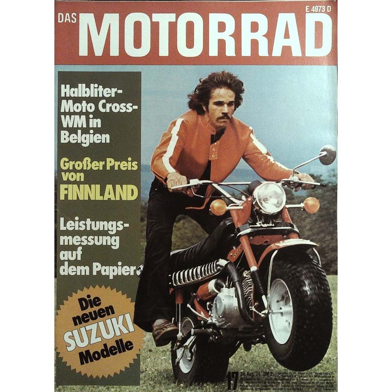 Das Motorrad Nr.17 / 24 August 1974 - Suzuki Van Van