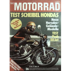 Das Motorrad Nr.26 / 29 Dezember 1973 - Honda CB 500