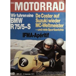 Das Motorrad Nr.18 / 9 September 1972 - BMW Gespann