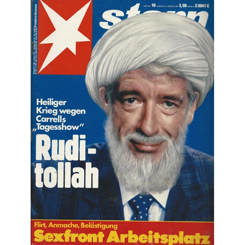 stern Heft Nr.10 / 26 Februar 1987 - Rudi-tollah