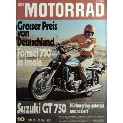 Das Motorrad Nr.10 / 20 Mai 1972 - Dreizylinder Suzuki