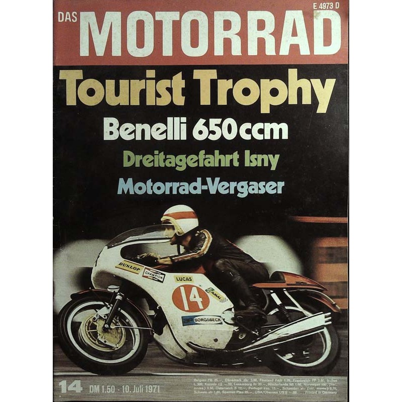 Das Motorrad Nr.14 / 10 Juli 1971 - BSA Rocket 3