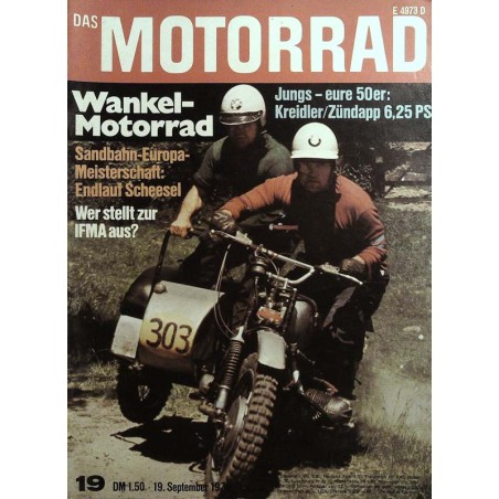 Das Motorrad Nr.19 / 19 September 1970 - Gespannklasse