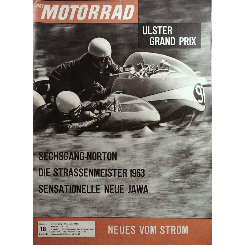 Das Motorrad Nr.18 / 31 August 1963 - Grosser Bergpreis