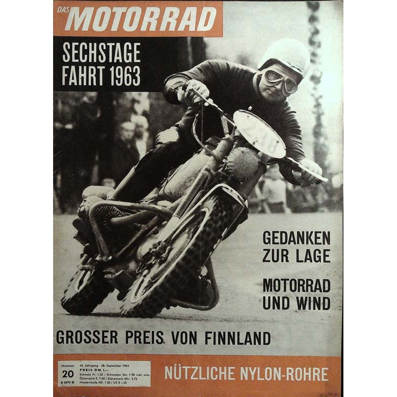 Das Motorrad Nr.20 / 28 September 1963 - Sechstagefahrt