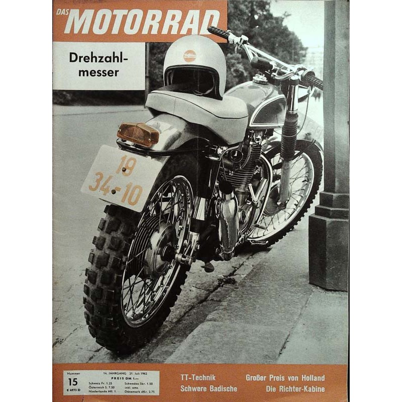 Das Motorrad Nr.15 / 21 Juli 1962 - 500er Moto Cross Matchless