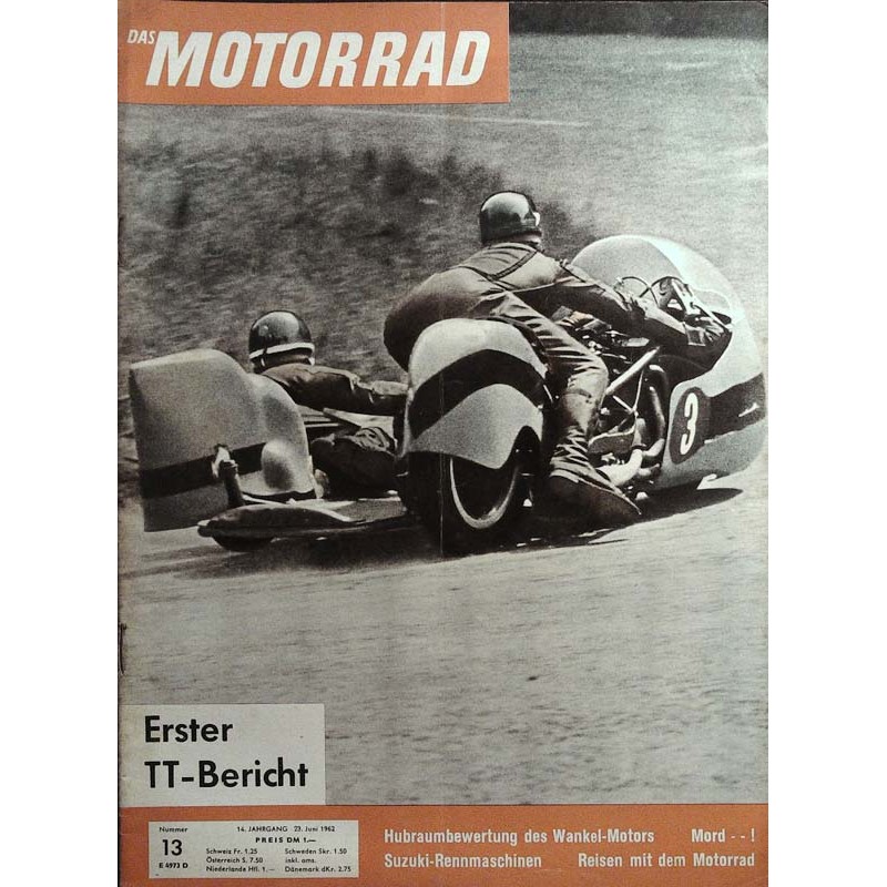 Das Motorrad Nr.13 / 23 Juni 1962 - Erster TT-Bericht