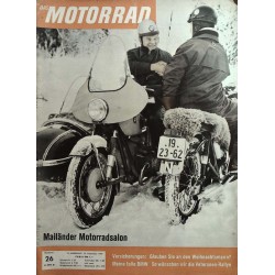 Das Motorrad Nr.26 / 23 Dezember 1961 - Hals und Beinbruch