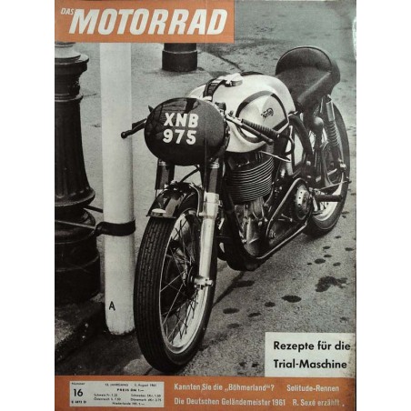 Das Motorrad Nr.16 / 5 August 1961 - Norton Rennmaschine