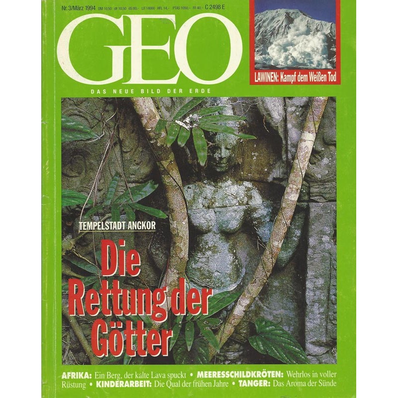 Geo Nr. 3 / März 1994 - Die Rettung der Götter