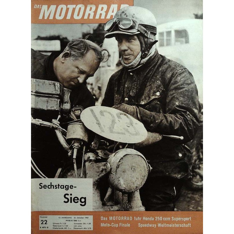Das Motorrad Nr.22 / 21 Oktober 1961 - Wellnhofer