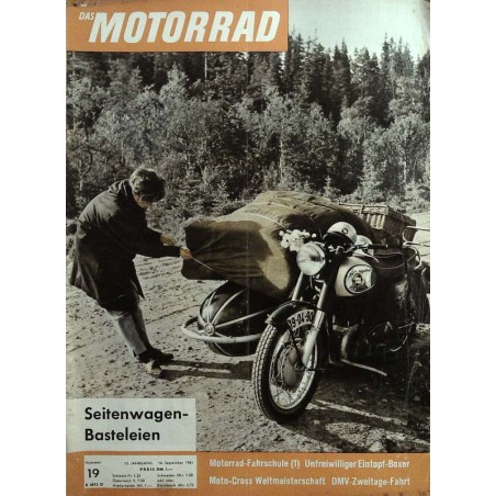 Das Motorrad Nr.19 / 16 September  1961 - Norton Gespann