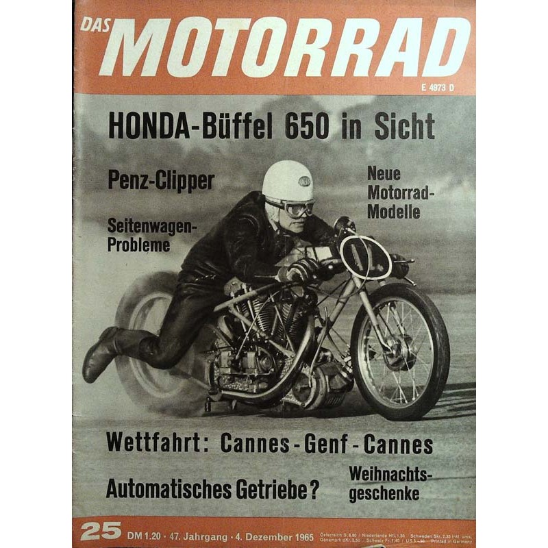 Das Motorrad Nr.25 / 4 Dezember 1965 - Sprint Meetings