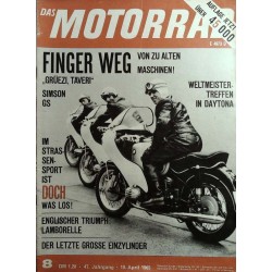 Das Motorrad Nr.8 / 10 April 1965 - Verkleidungen