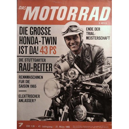 Das Motorrad Nr.7 / 27 März 1965 - Hauptwachtmeister Pahl