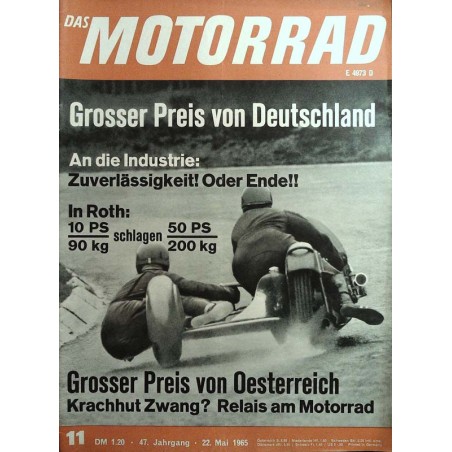 Das Motorrad Nr.11 / 22 Mai 1965 - Eifelrennen-Wetters
