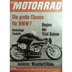 Das Motorrad Nr.23 / 6 November 1965 - Adler Maschinen