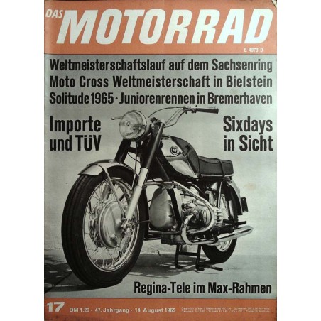 Das Motorrad Nr.17 / 14 August 1965 - 500er Marusho