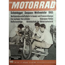 Das Motorrad Nr.16 / 31 Juli 1965 - Rennmaschinen
