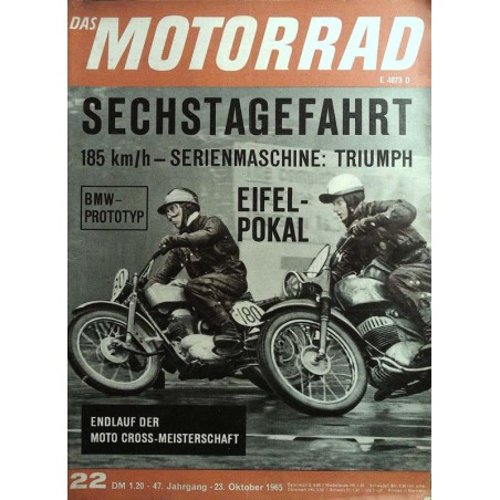 Das Motorrad Nr.22 / 23 Oktober 1965 - Sechstagefahrt