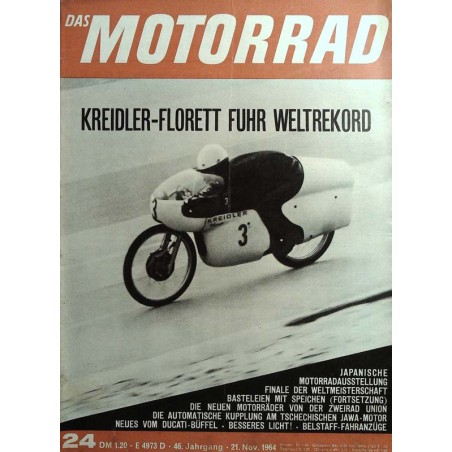 Das Motorrad Nr.24 / 21 November 1964 - Kreidler Florett