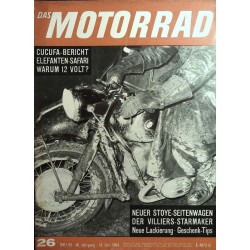 Das Motorrad Nr.26 / 19 Dezember 1964 - Elefanten Safari